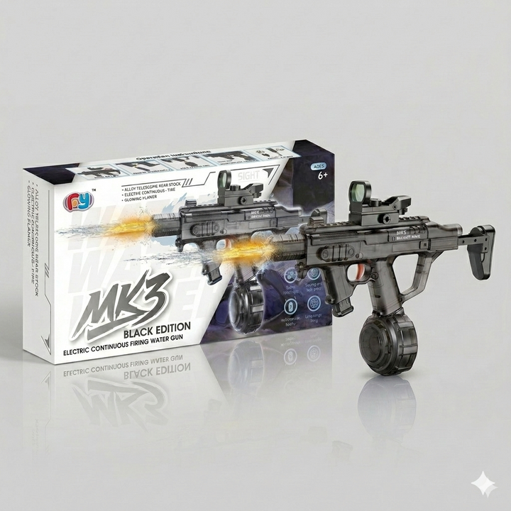 Electric water gun MK3 - range 8-10 m, 270 ml magazine, 800 mAh battery