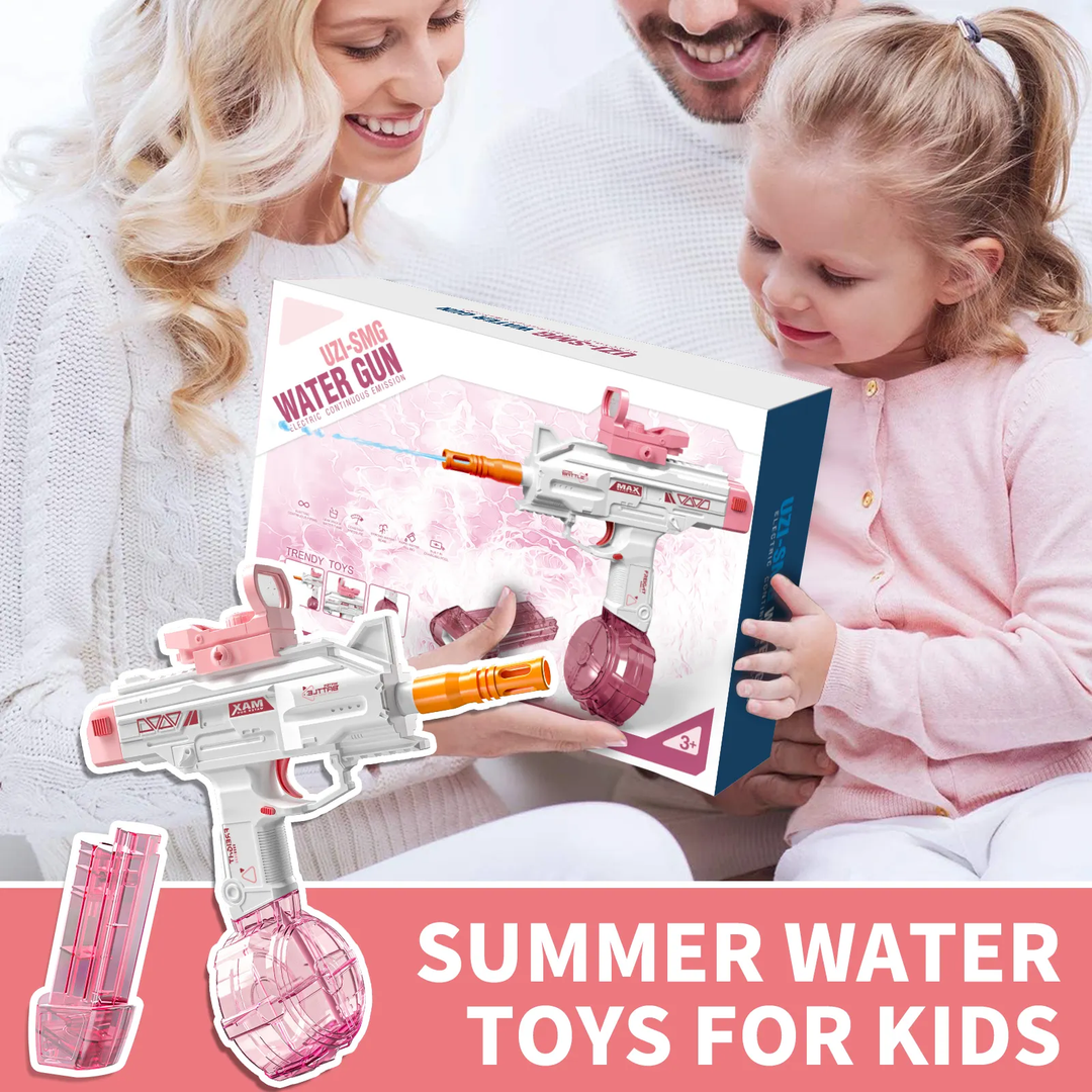 UZI-SMG Electric Water Gun for Kids | With long range and double magazine
