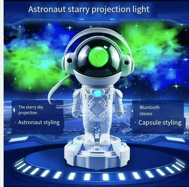 Projektor noční oblohy v podobě kosmonauta s LED osvětlením - NaDárky.cz