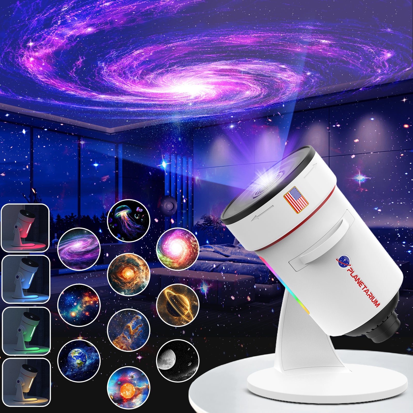 Galaxy Projector 8th Generation - 10 cartridges with 4K quality