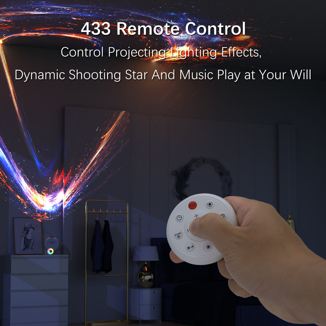 Galaxy Projector with Meteorite Function - Bluetooth Speaker and Remote Control