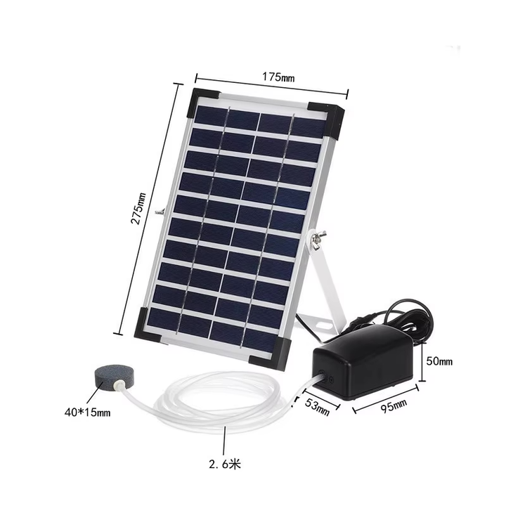 Fapiere Solar Pond Aerator AP206 - 2400 mAh Battery, 2 Modes, 5 W