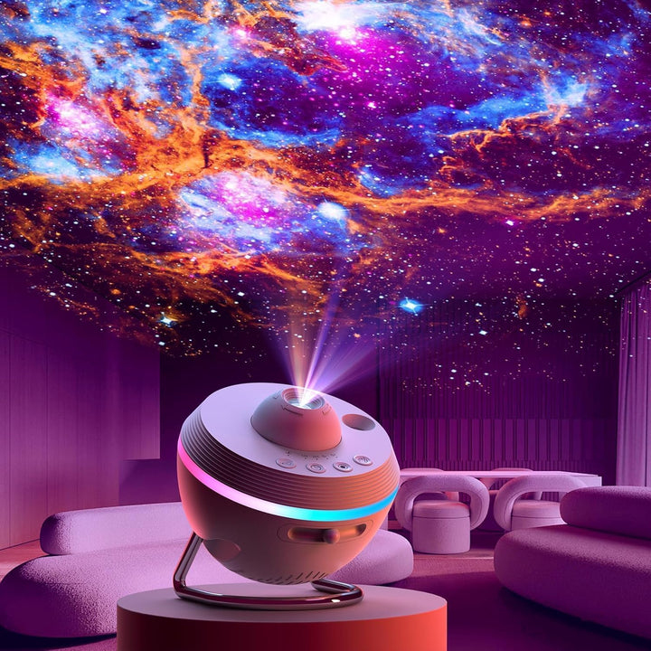 Galaxy Projector | Home planetarium with meteorite function | 13 cassettes with images in 4K quality