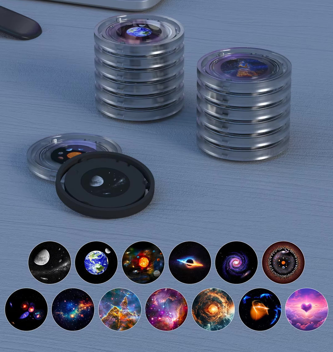 Galaxy Projector (PRO) | Home Planetarium | 13 Cartridges and Remote Control