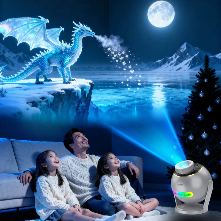 Nanxin Dynamický 3D projektor galaxie SK19 – 60 video scén, Bluetooth reproduktor a dálkové ovládání