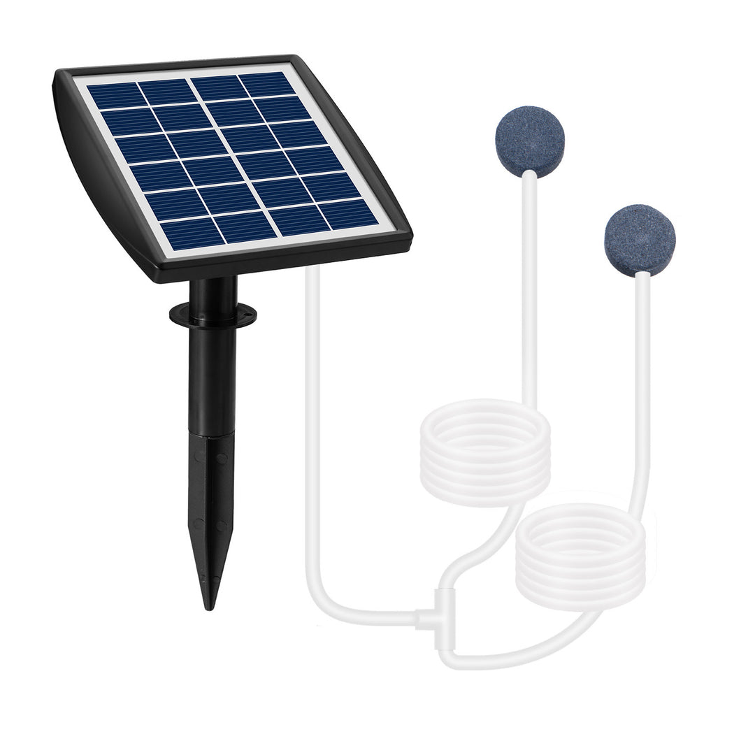Fapiere Solární provzdušňovač jezírka – 2200 mAh baterie, 2 režimy, 2 W