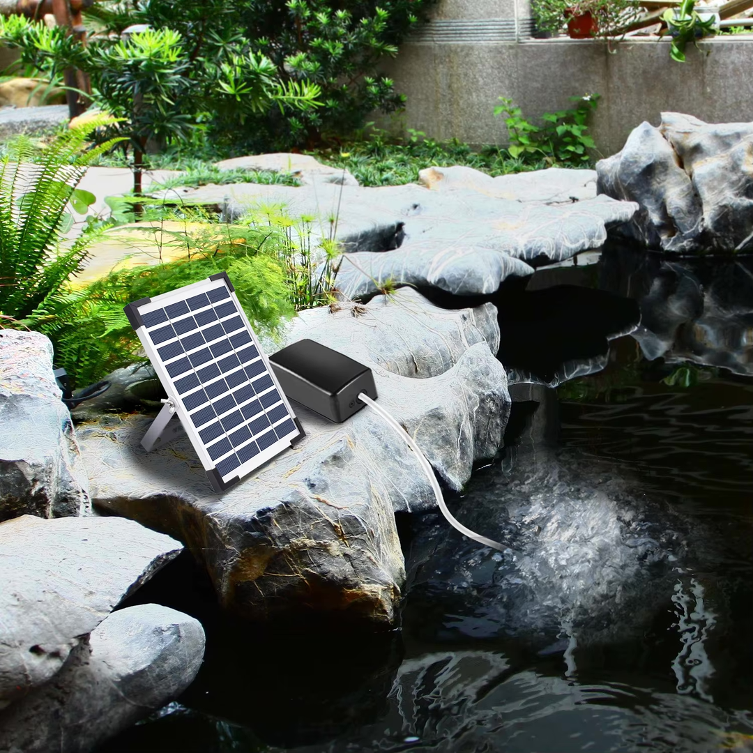Fapiere Solar Pond Aerator AP206 - 2400 mAh Battery, 2 Modes, 5 W