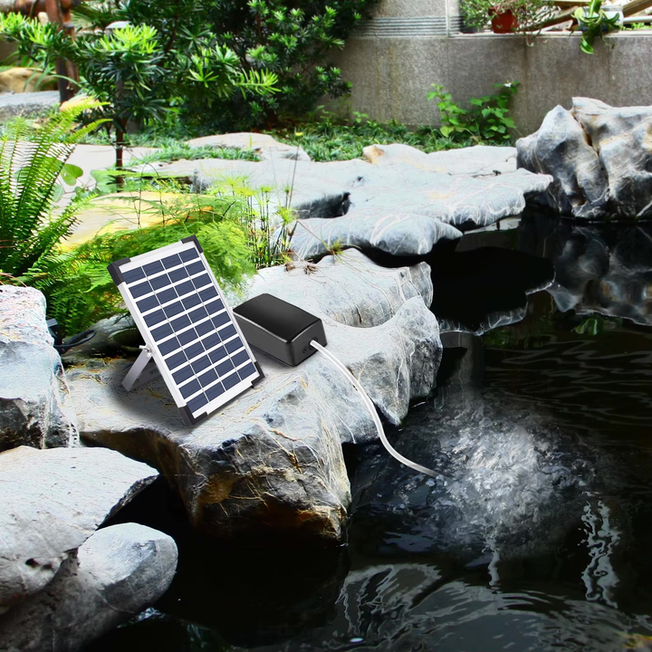 Fapiere Solar Pond Aerator AP206 - 2400 mAh Battery, 2 Modes, 5 W
