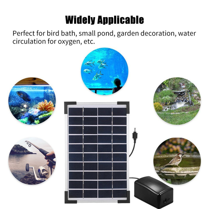Fapiere Solar Pond Aerator AP206 - 2400 mAh Battery, 2 Modes, 5 W