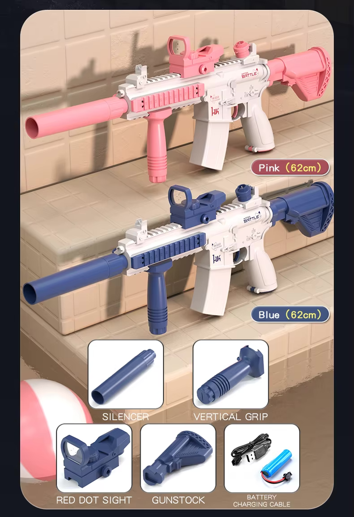 M416 Electric Water Gun for Kids | Built-in 370 ml reservoir