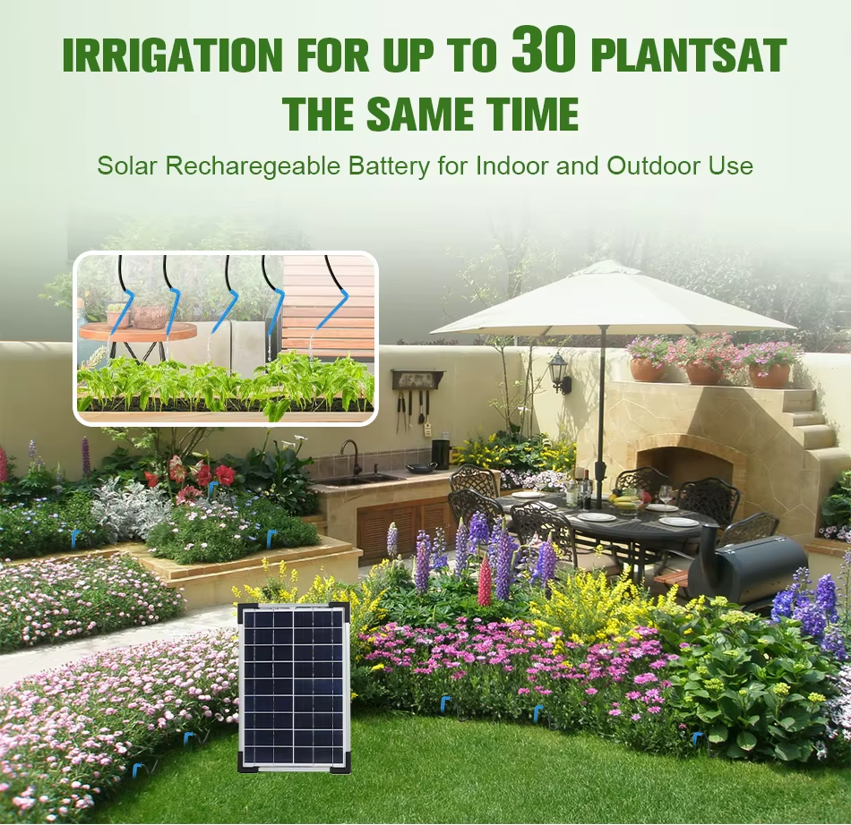 Fapiere Solar Irrigation System IC009 - automatic drip irrigation for 30 plants