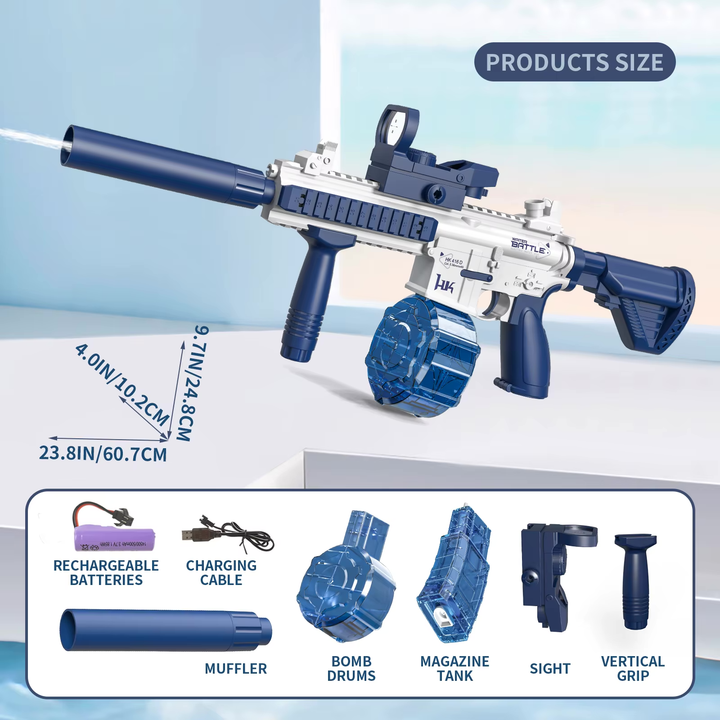 M416 Elektrická vodní pistole | Až 10 m dostřel, 2 zásobníky