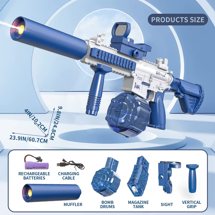 M416 Elektrická vodní pistole | Až 10 m dostřel, 2 zásobníky