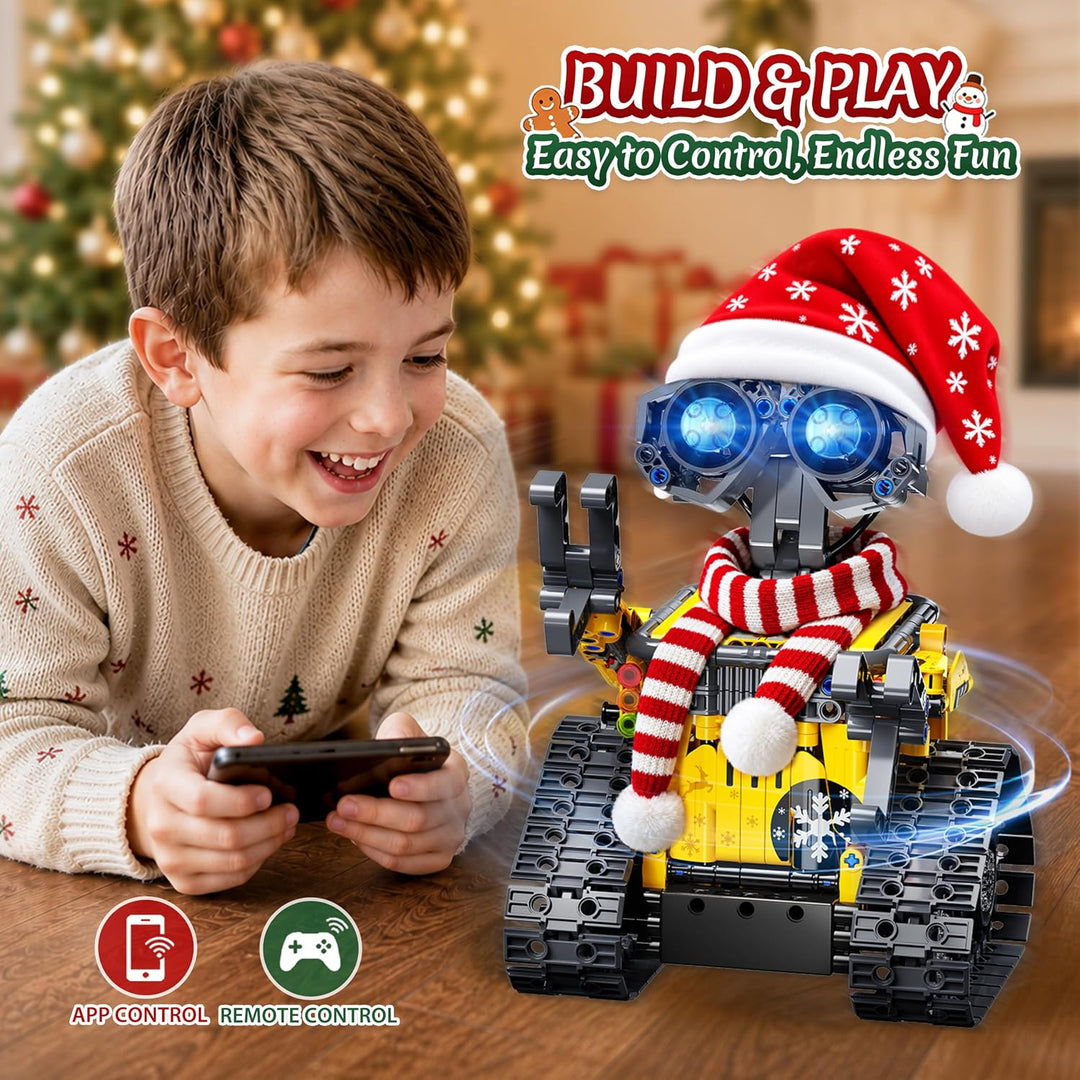 HOGOKIDS Adventní kalendář 2026 – vánoční RC robot, 483 dílků, ovládání ovladačem i aplikací