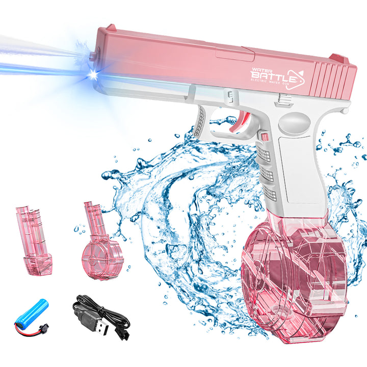 GLOCK Elektrische Wasserpistole für Kinder | Langer Schussbereich, 2 Magazine, automatisches Schießen
