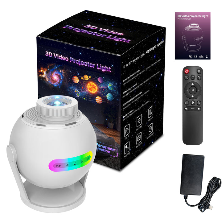 Nanxin Dynamický 3D projektor galaxie SK19 – 60 video scén, Bluetooth reproduktor a dálkové ovládání