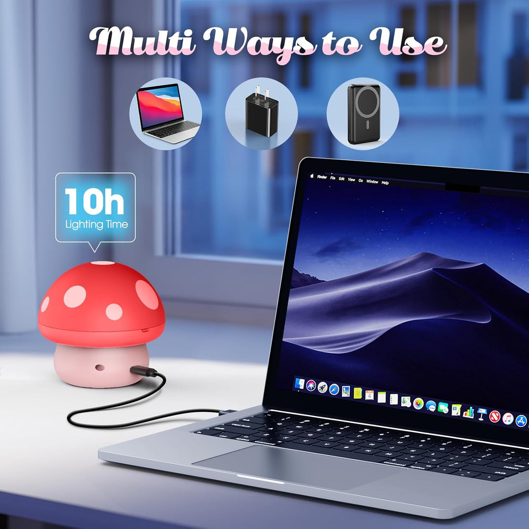 Hapikids Projektor noční oblohy 4v1 – Jednorožec, Moře a Hvězdy, noční světlo s rotací 360° a USB napájením, červená