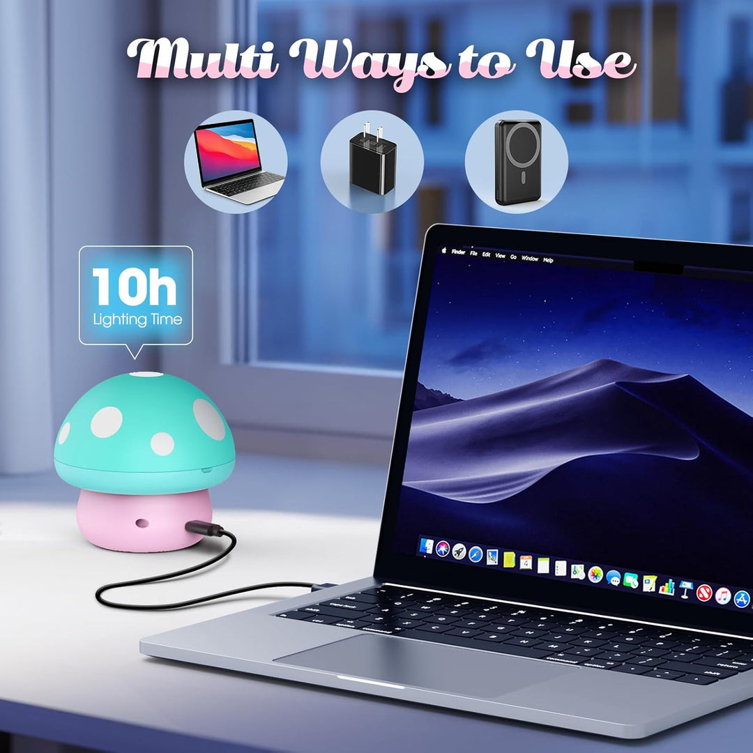 Hapikids Projektor noční oblohy 4v1 – Jednorožec, Moře a Hvězdy, noční světlo s rotací 360° a USB napájením, modrá