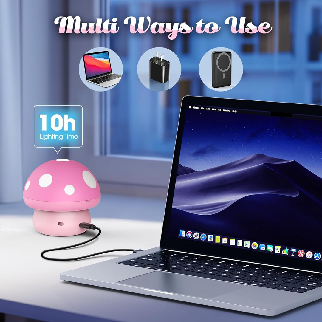 Hapikids Projektor noční oblohy 4v1 – Jednorožec, Moře a Hvězdy, noční světlo s rotací 360° a USB napájením, růžová