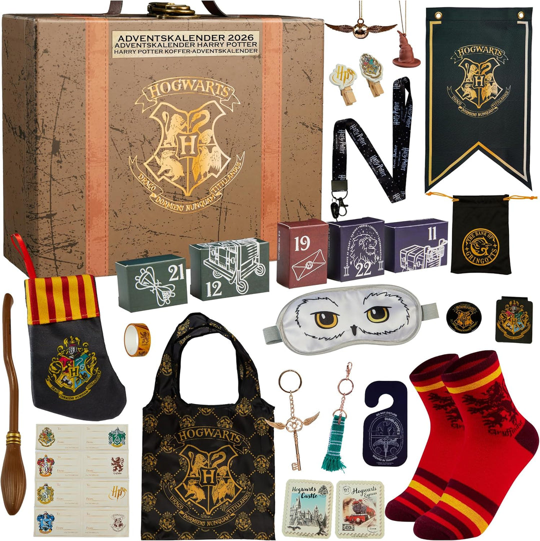 Harry Potter Adventní kalendář s 24 překvapeními v hnědém kufříku