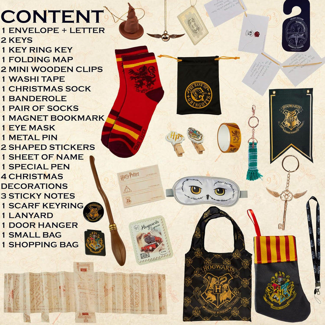 Harry Potter Adventní kalendář s 24 překvapeními v hnědém kufříku