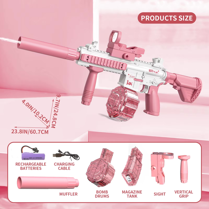 M416 Elektrická vodní pistole | Až 10 m dostřel, 2 zásobníky