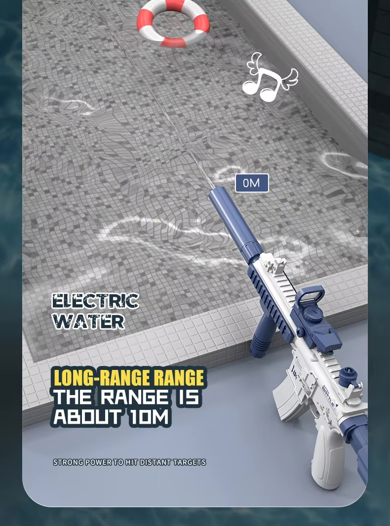M416 Elektrická vodní pistole pro děti | Zabudovaný 370 ml zásobník