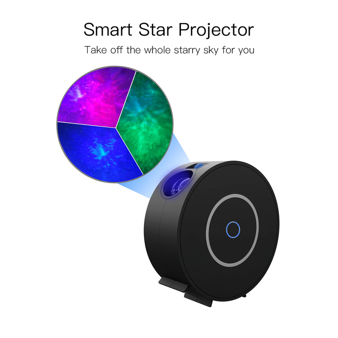 Night sky projector with Wi-Fi connection and mobile app