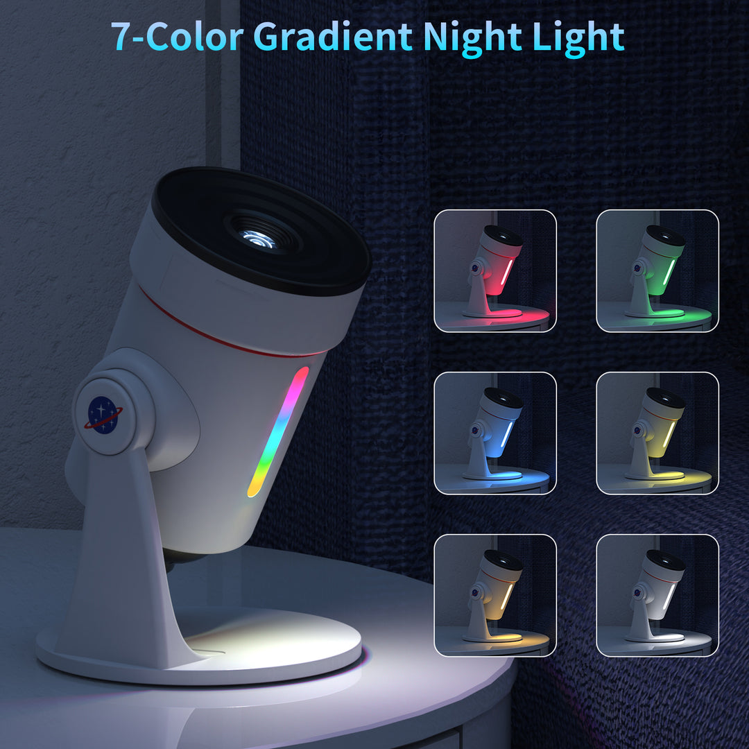 Galaxy Projector with Meteorite Function (8th Generation) - 10 Cartridges with 4K Quality Images