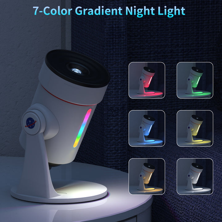Galaxy Projector with Meteorite Function (8th Generation) - 10 Cartridges with 4K Quality Images