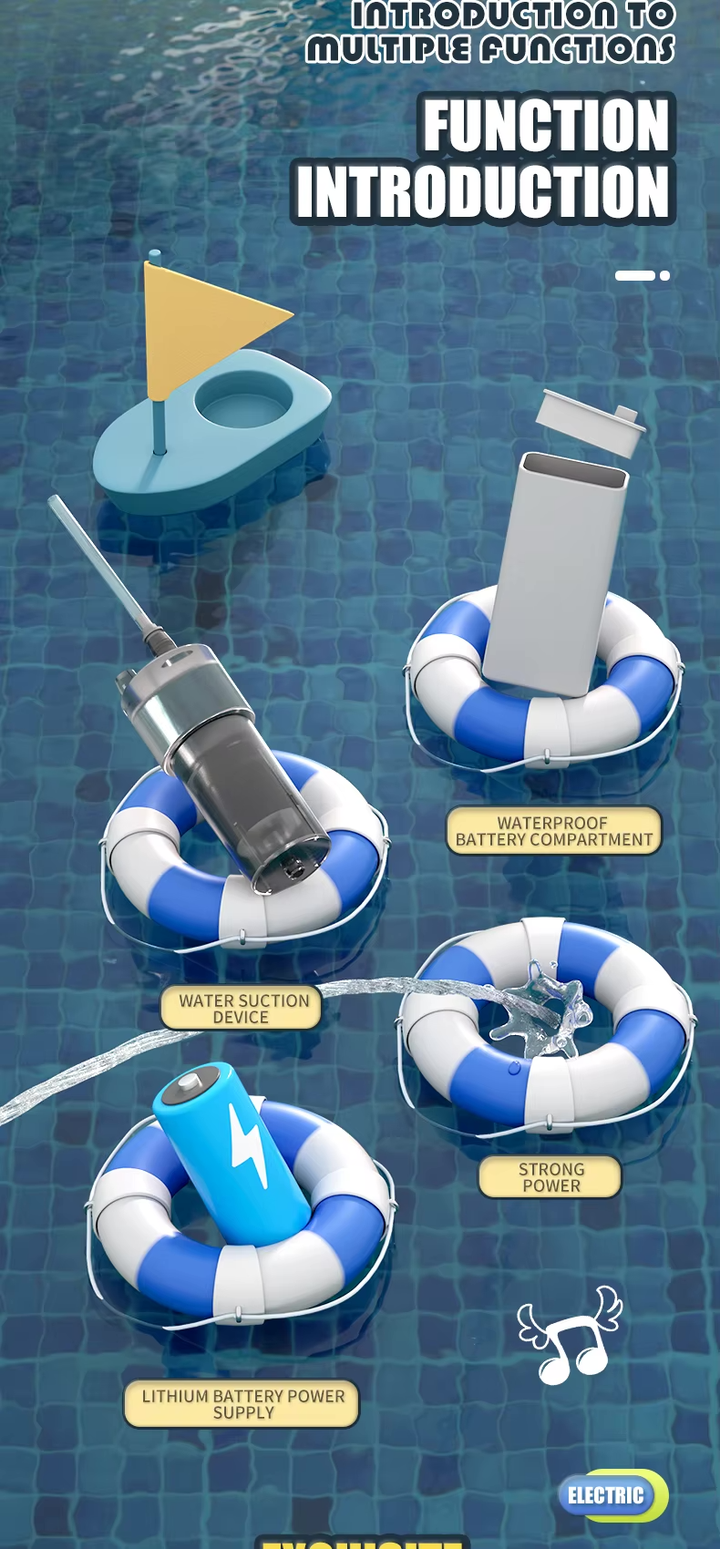 BATTLE Space Electric Water Gun | Up to 10 m range and large capacity magazine