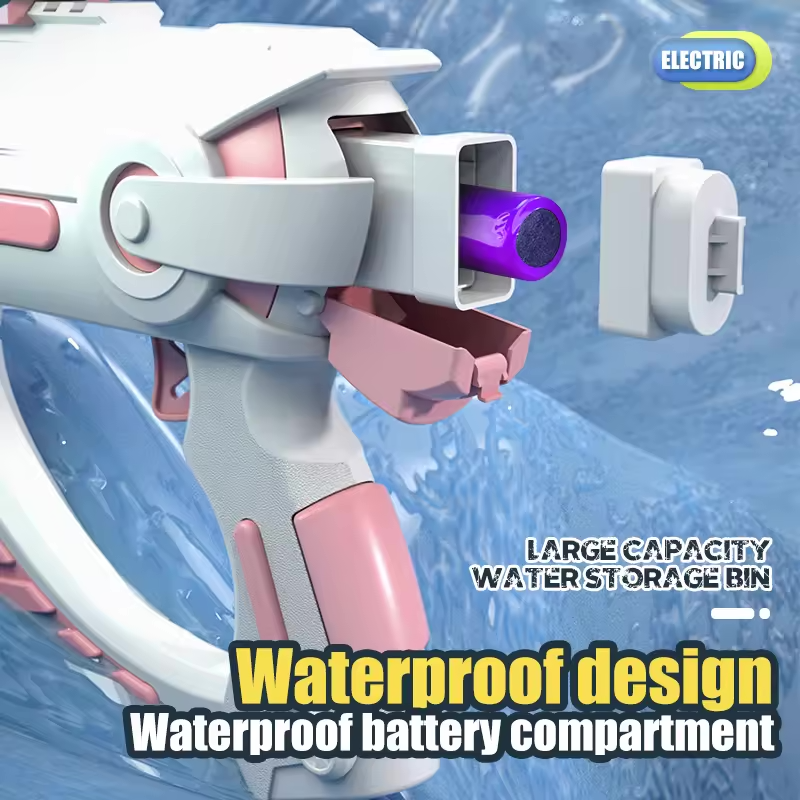 Space and futuristic style electric water gun | With double magazine 