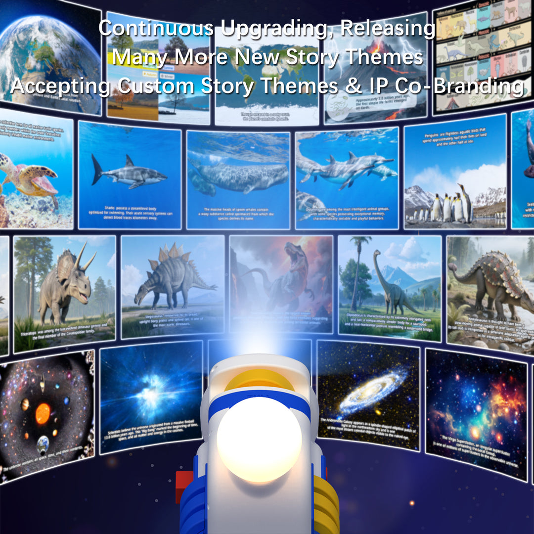 Kinderprojektor für Märchen und Geschichten - 4 thematische Projektionssätze