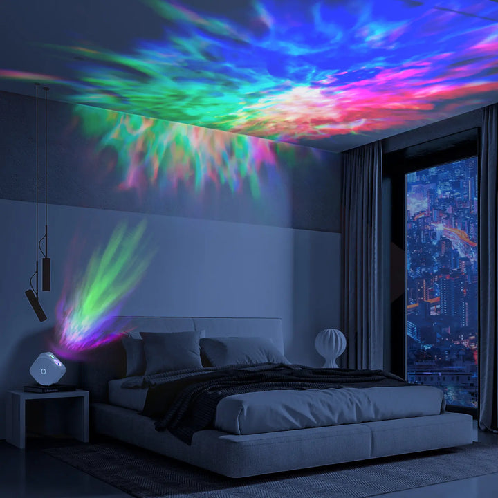 Night sky projector with Wi-Fi connection and mobile app