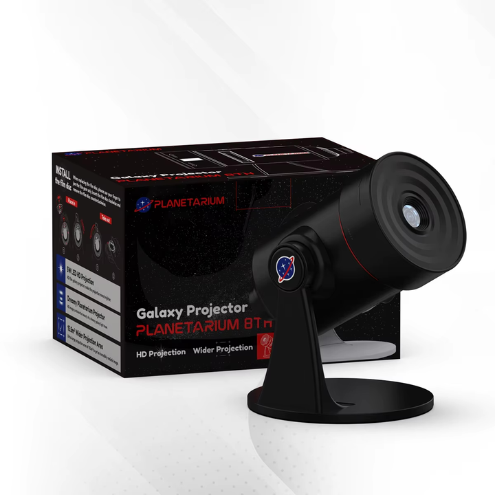 Galaxy Projector with Meteorite Function (8th Generation) - 10 Cartridges with 4K Quality Images