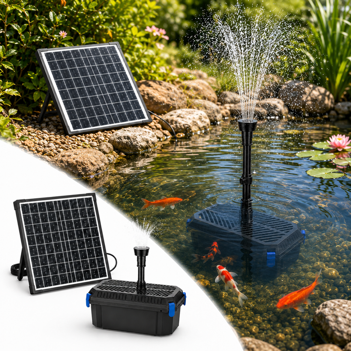 Solární jezírkový filtr s čerpadlem FA201 - 20 W panel, průtok 875 l/h, biologická filtrace