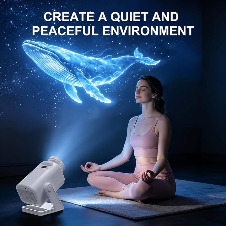 Holographic 3D Projector - 60 Dynamic Scenes, Bluetooth Speaker, Remote Control, Night Light