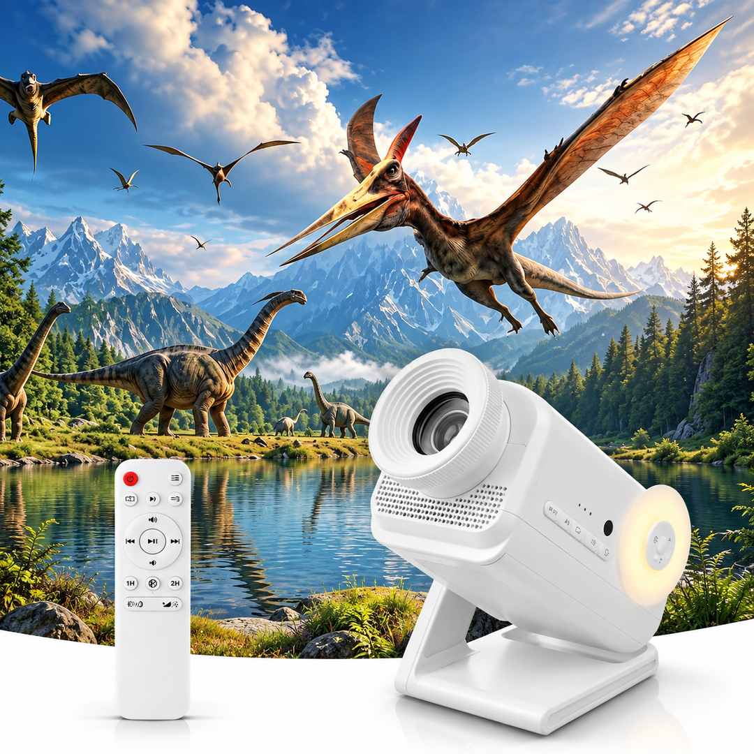 Holographic 3D Projector - 60 Dynamic Scenes, Bluetooth Speaker, Remote Control, Night Light