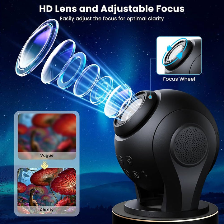 Bolong Dynamic Galaxy Projector BL‑VP03 – 100 built-in scenes, sound and remote control