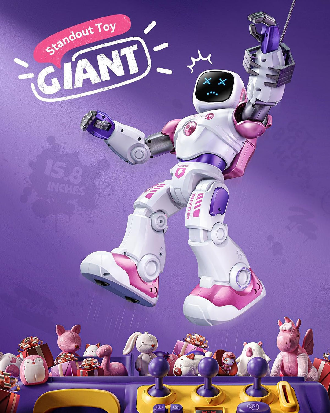Ruko 1088 Carle – velký programovatelný robot pro děti s aplikací a hlasovým ovládáním