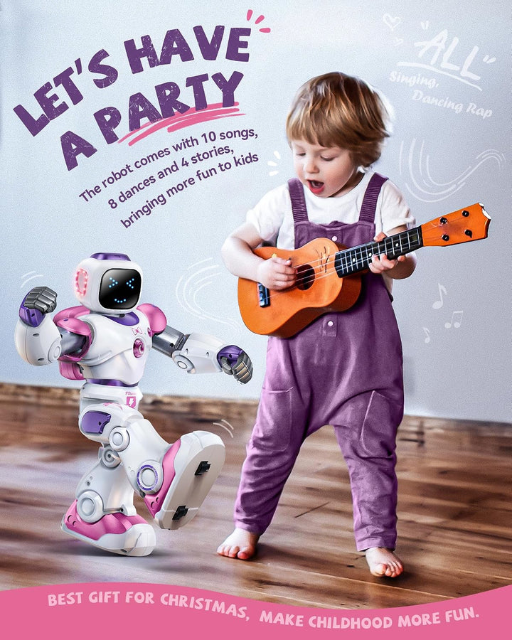 Ruko 1088 Carle – velký programovatelný robot pro děti s aplikací a hlasovým ovládáním