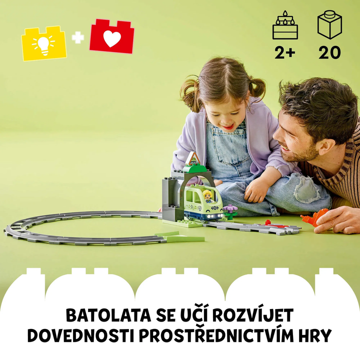 LEGO® DUPLO® 10425 Železniční tunel a koleje – rozšiřující sada