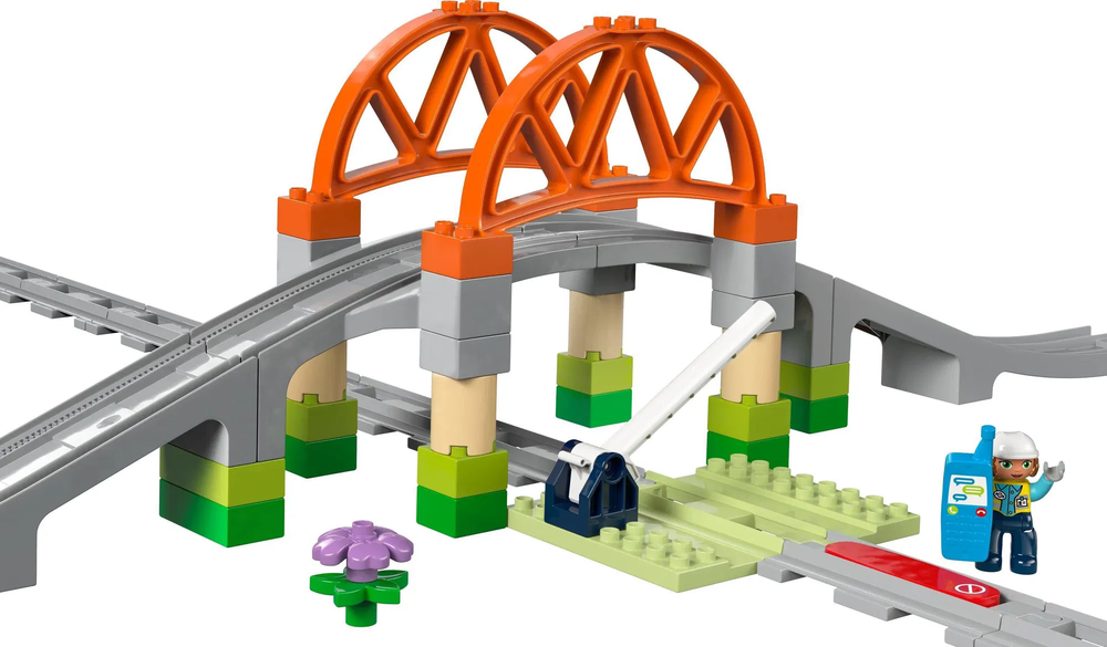 LEGO® DUPLO® 10426 Železniční most a koleje – rozšiřující sada