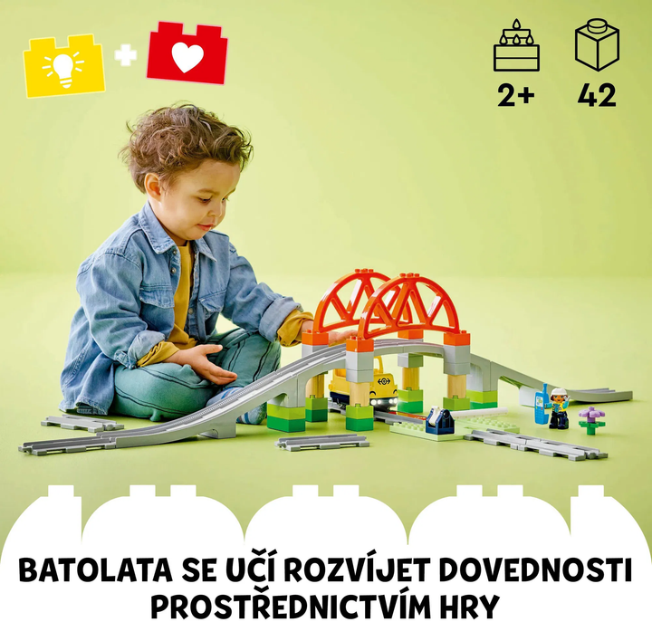 LEGO® DUPLO® 10426 Železniční most a koleje – rozšiřující sada