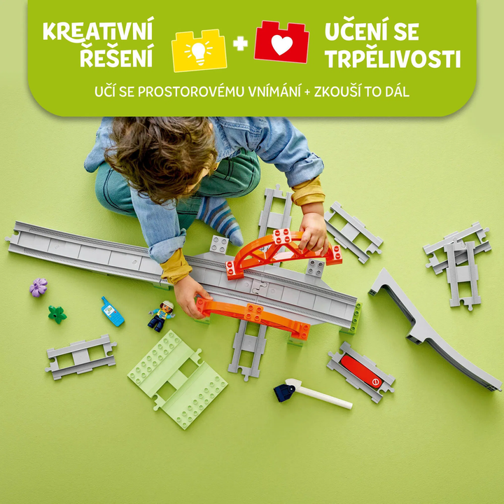LEGO® DUPLO® 10426 Železniční most a koleje – rozšiřující sada