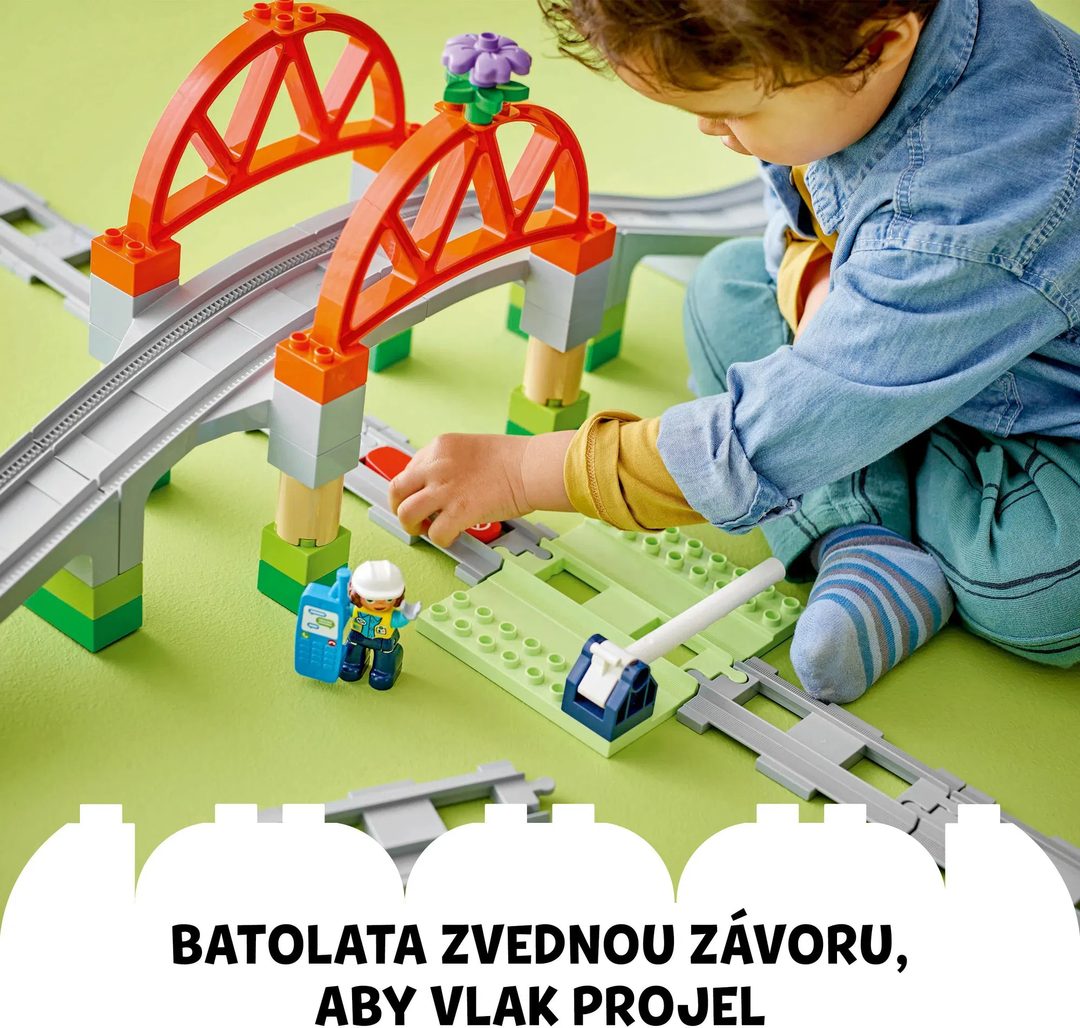 LEGO® DUPLO® 10426 Železniční most a koleje – rozšiřující sada