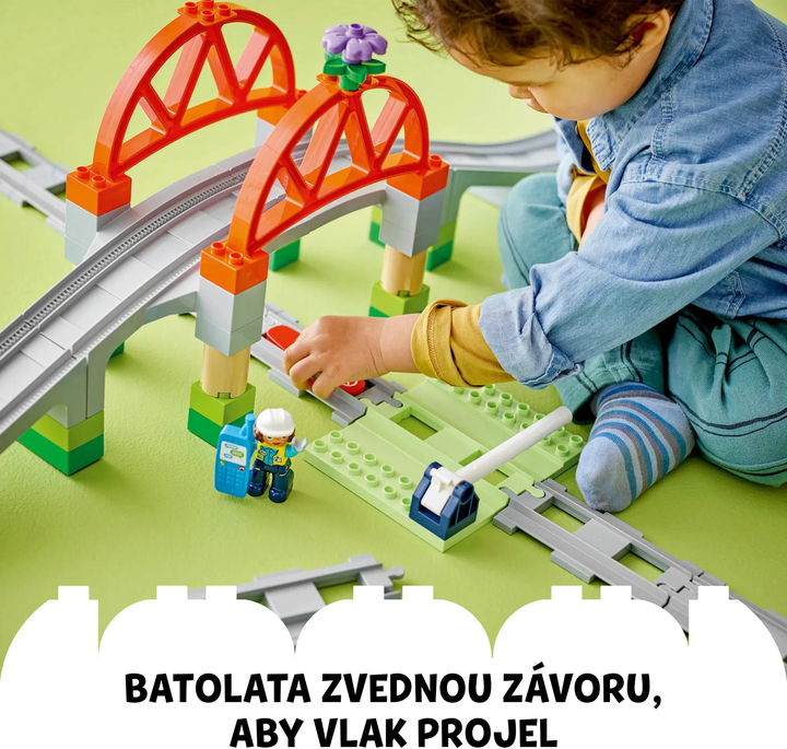 LEGO® DUPLO® 10426 Železniční most a koleje – rozšiřující sada