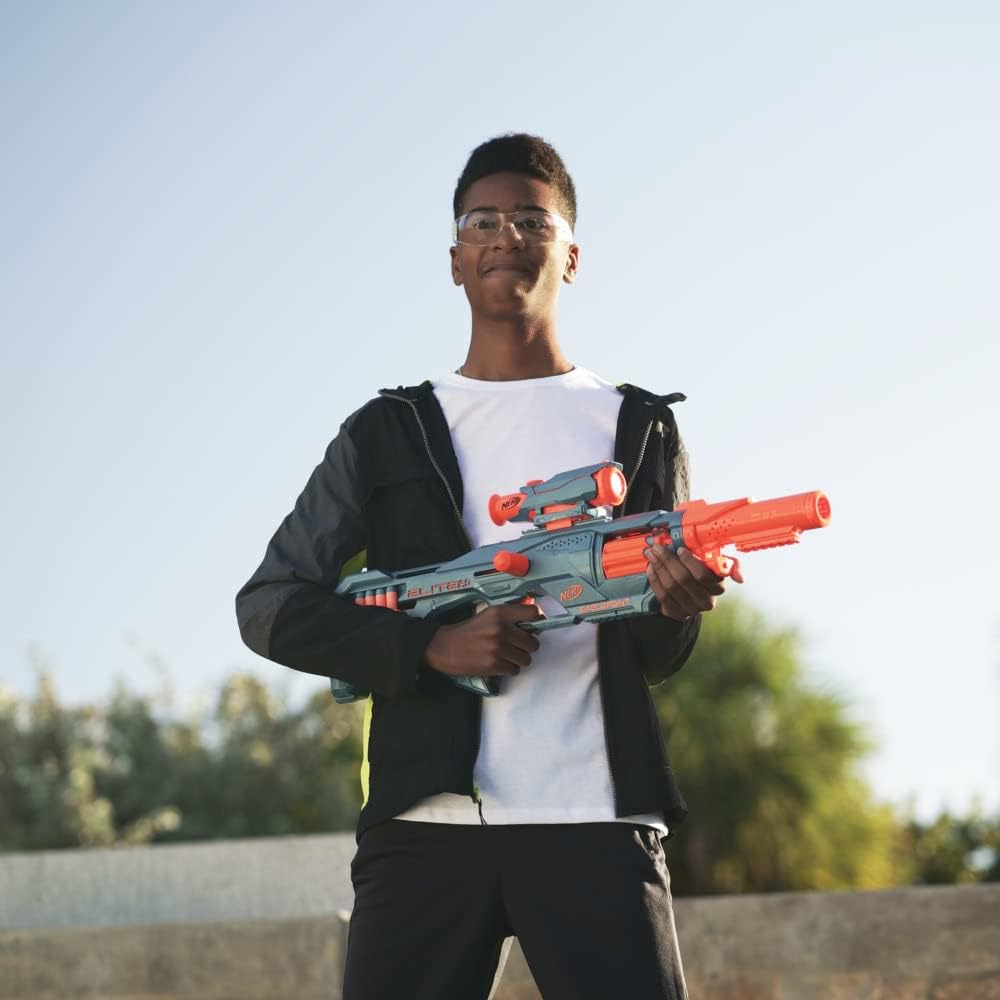NERF Elite 2.0 Eaglepoint RD-8 – blaster s bubnovým zásobníkem, zaměřovačem a 16 šipkami