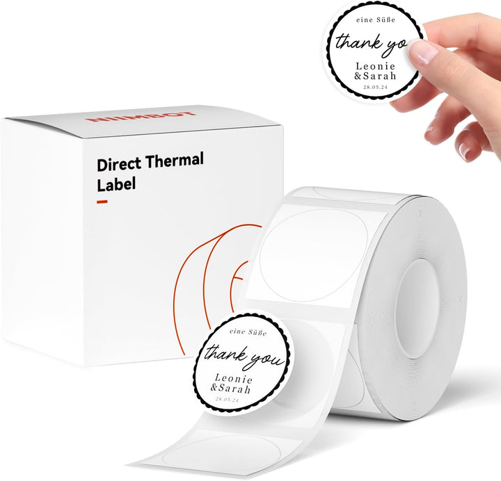 Niimbot náhradní samolepící štítky pro tiskárny B21, B21S, B1, B3S, 31x31mm, kulaté