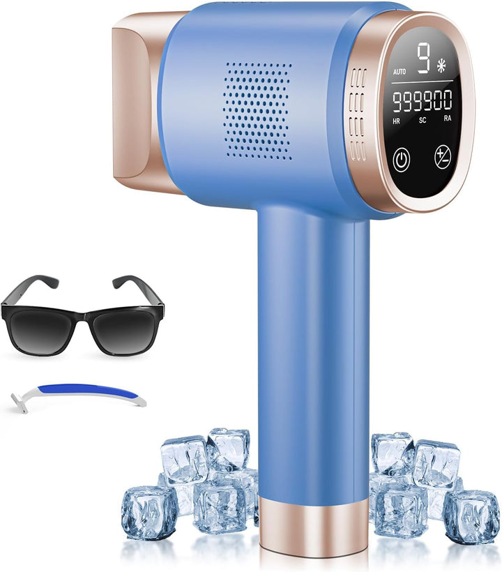 Oupseen IPL Laserový epilátor s chladicím systémem Modrá